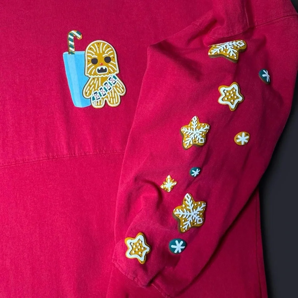 Disney Parks Star Wars Chewbacca Cookie Holiday Spirit Jersey - Small, RARE - Picture 3 of 11